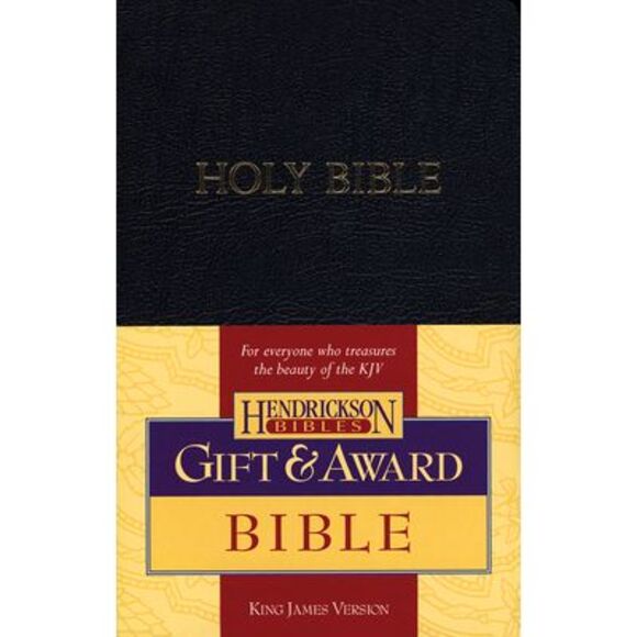 Gift & Award Bible-KJV -- Hendrickson Publishers - Picture 1 of 1